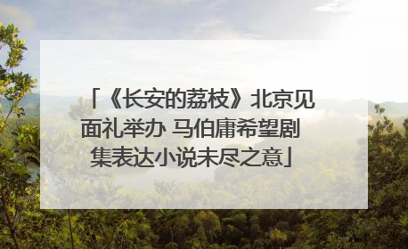 《长安的荔枝》北京见面礼举办 马伯庸希望剧集表达小说未尽之意
