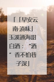 「早安云南·滇味」玉溪通海甜白酒：“酒”香不怕巷子深