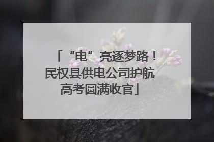 “电”亮逐梦路！民权县供电公司护航高考圆满收官