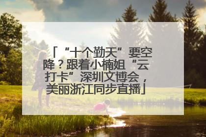 “十个勤天”要空降？跟着小楠姐“云打卡”深圳文博会，美丽浙江同步直播