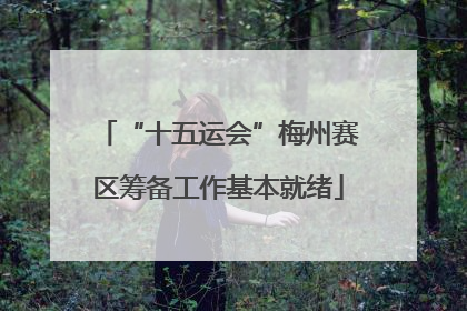“十五运会”梅州赛区筹备工作基本就绪