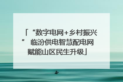 “数字电网+乡村振兴” 临汾供电智慧配电网赋能山区民生升级