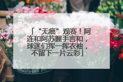 “无痕”观赛！阿连和阿苏握手言和，球迷们挥一挥衣袖，不留下一片云彩