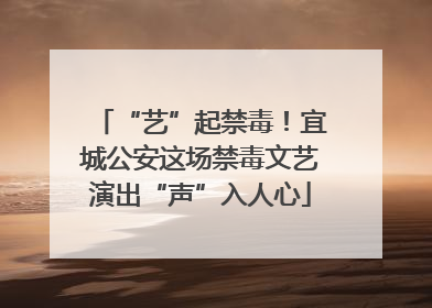 “艺”起禁毒！宜城公安这场禁毒文艺演出“声”入人心