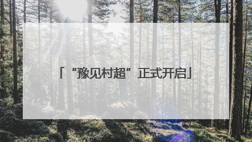 “豫见村超”正式开启