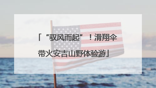 “驭风而起”！滑翔伞带火安吉山野体验游