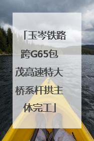 玉岑铁路跨G65包茂高速特大桥系杆拱主体完工
