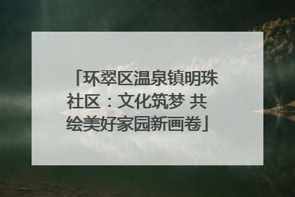 环翠区温泉镇明珠社区：文化筑梦 共绘美好家园新画卷
