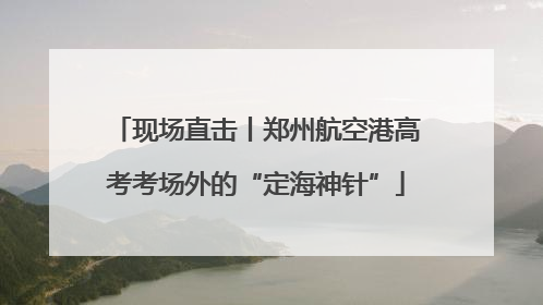现场直击丨郑州航空港高考考场外的“定海神针”