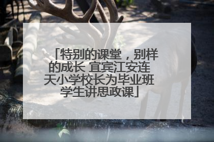 特别的课堂，别样的成长 宜宾江安连天小学校长为毕业班学生讲思政课