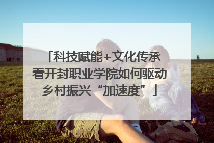 科技赋能+文化传承 看开封职业学院如何驱动乡村振兴“加速度”