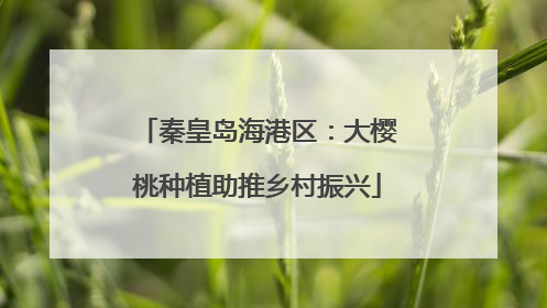 秦皇岛海港区：大樱桃种植助推乡村振兴