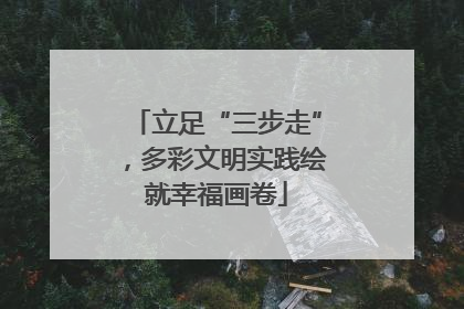 立足“三步走”，多彩文明实践绘就幸福画卷