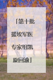 第十批援埃军医专家组凯旋回渝