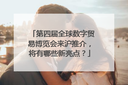 第四届全球数字贸易博览会来沪推介，将有哪些新亮点？
