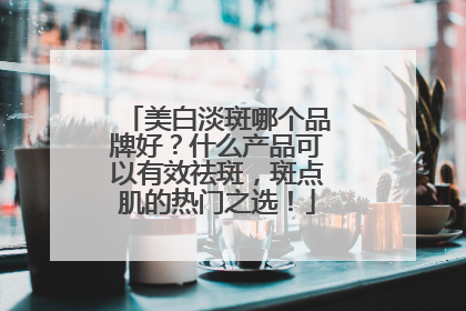 美白淡斑哪个品牌好？什么产品可以有效祛斑，斑点肌的热门之选！