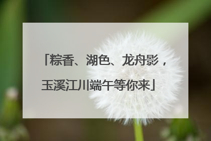 粽香、湖色、龙舟影，玉溪江川端午等你来