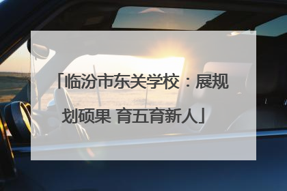 临汾市东关学校：展规划硕果 育五育新人