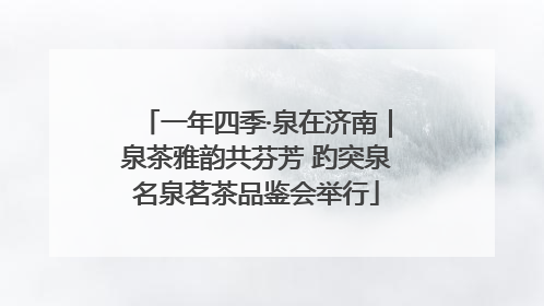 一年四季·泉在济南｜泉茶雅韵共芬芳 趵突泉名泉茗茶品鉴会举行