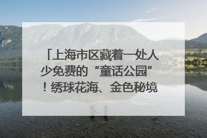 上海市区藏着一处人少免费的“童话公园”！绣球花海、金色秘境……地铁直达→
