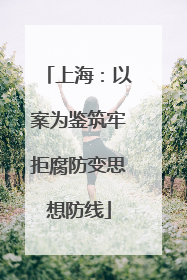 上海：以案为鉴筑牢拒腐防变思想防线