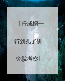 丘成桐一行到孔子研究院考察