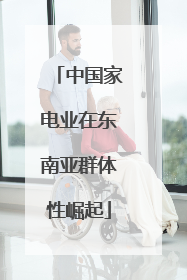 中国家电业在东南亚群体性崛起