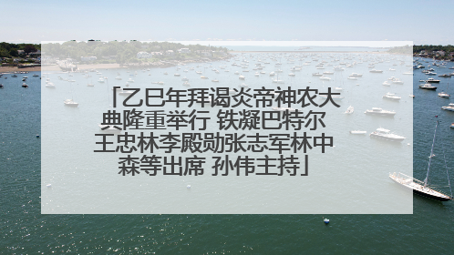 乙巳年拜谒炎帝神农大典隆重举行 铁凝巴特尔王忠林李殿勋张志军林中森等出席 孙伟主持