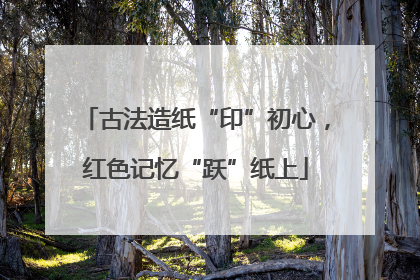 古法造纸“印”初心，红色记忆“跃”纸上