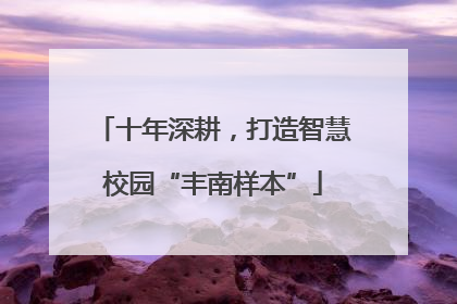十年深耕，打造智慧校园“丰南样本”