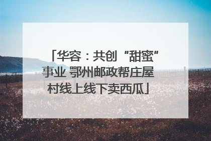 华容：共创“甜蜜”事业 鄂州邮政帮庄屋村线上线下卖西瓜