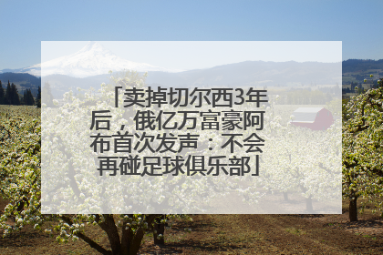 卖掉切尔西3年后，俄亿万富豪阿布首次发声：不会再碰足球俱乐部