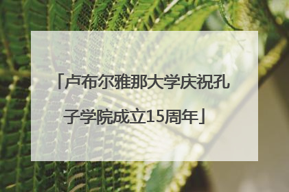 卢布尔雅那大学庆祝孔子学院成立15周年