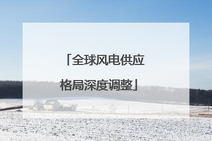 全球风电供应格局深度调整