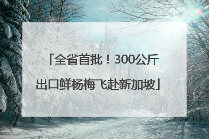 全省首批！300公斤出口鲜杨梅飞赴新加坡