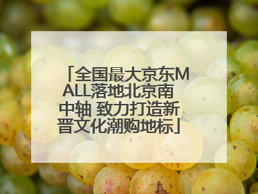 全国最大京东MALL落地北京南中轴 致力打造新晋文化潮购地标