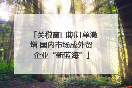 关税窗口期订单激增 国内市场成外贸企业“新蓝海”