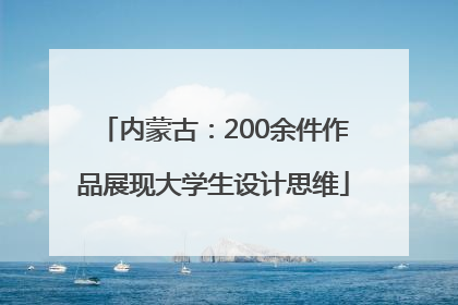 内蒙古：200余件作品展现大学生设计思维