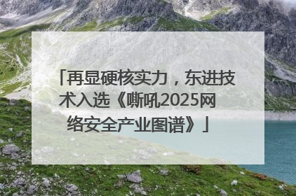再显硬核实力，东进技术入选《嘶吼2025网络安全产业图谱》