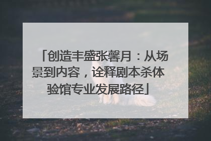 创造丰盛张馨月：从场景到内容，诠释剧本杀体验馆专业发展路径