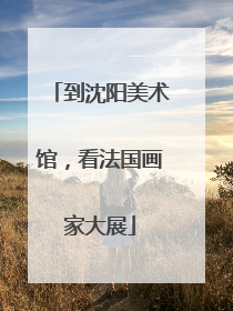 到沈阳美术馆，看法国画家大展