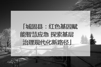 城固县：红色基因赋能智慧应急 探索基层治理现代化新路径