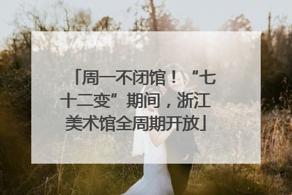 周一不闭馆！“七十二变”期间，浙江美术馆全周期开放