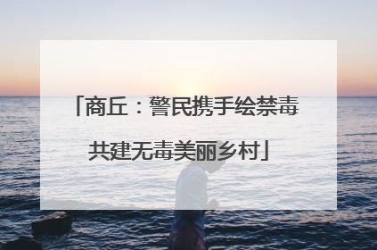 商丘：警民携手绘禁毒 共建无毒美丽乡村