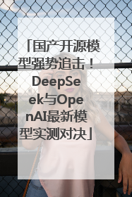 国产开源模型强势追击！DeepSeek与OpenAI最新模型实测对决