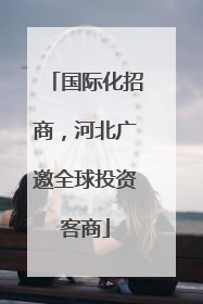 国际化招商，河北广邀全球投资客商
