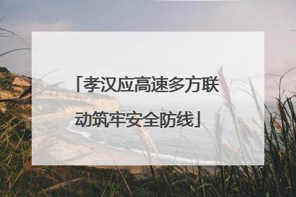 孝汉应高速多方联动筑牢安全防线