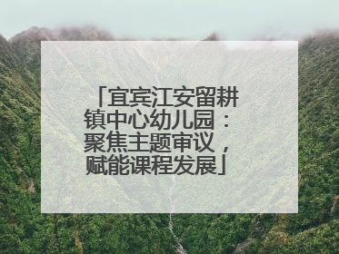 宜宾江安留耕镇中心幼儿园：聚焦主题审议，赋能课程发展