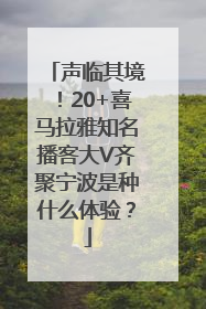声临其境！20+喜马拉雅知名播客大V齐聚宁波是种什么体验？