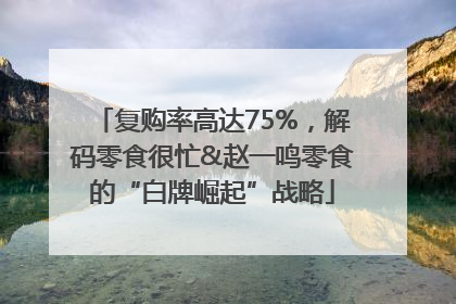 复购率高达75%，解码零食很忙&赵一鸣零食的“白牌崛起”战略